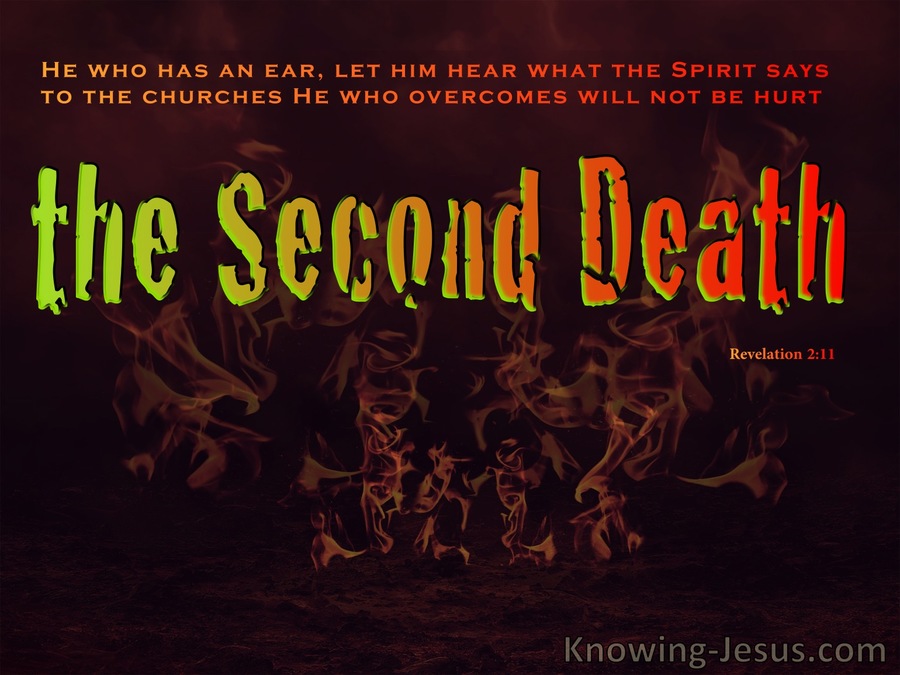 Revelation 2:11 THe Second Death (black)